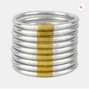 Budhagirl Silver All Weather Bangles